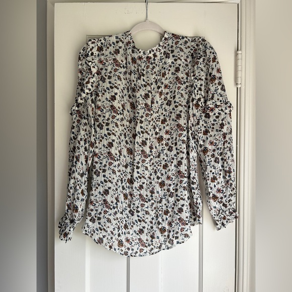 LOFT Floral Long Sleeve Blouse - Picture 5 of 5